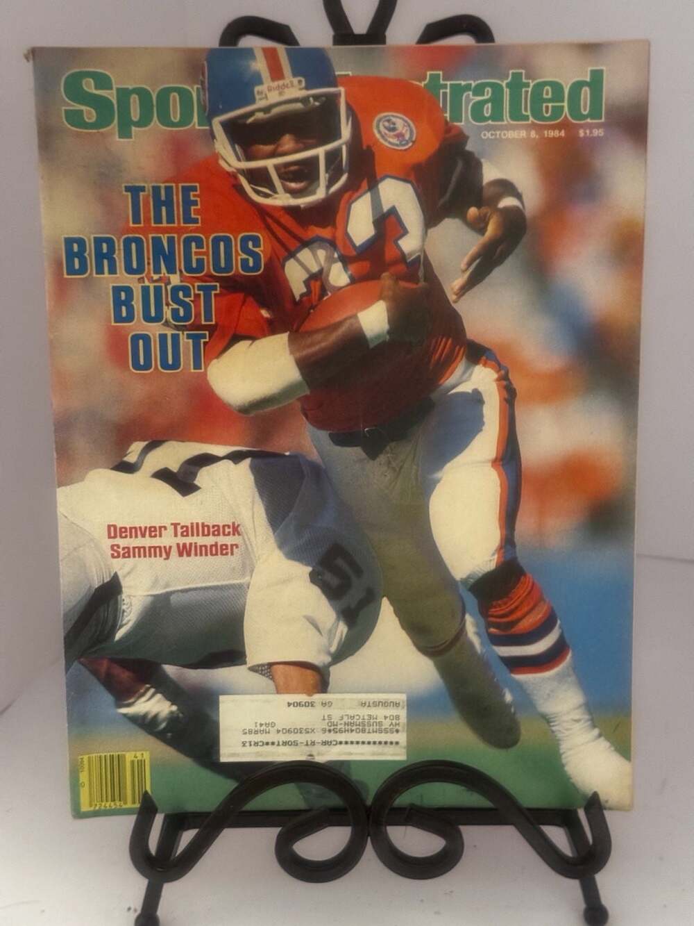 10/8/84 Sports Illustrated Magazine The Broncos Bust Out Sammy Winder